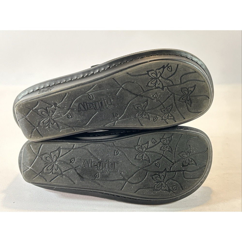 Alegria Brenna Aristoclass Women's Sz 38EU 7.5US Black Floral Comfort Clogs - Picture 13 of 13